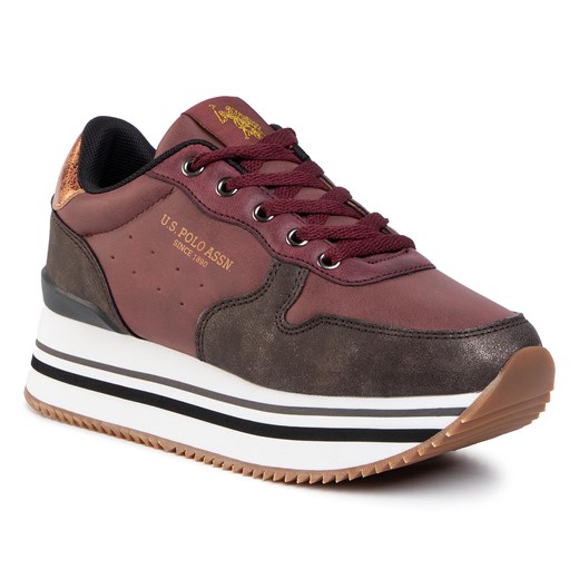 Sneakersy damskie U.S Polo Assn. na wiosnę w paski na platformie