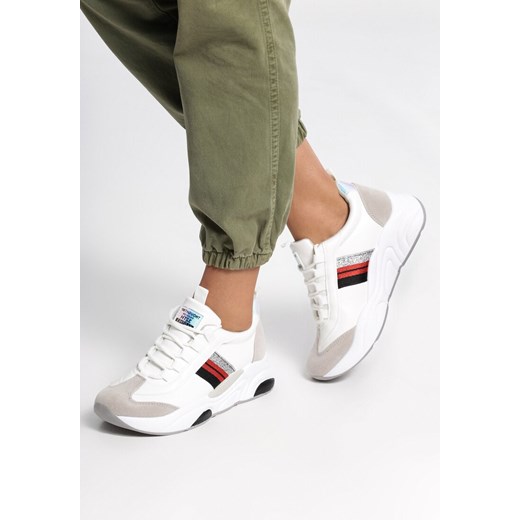 Sneakersy damskie Born2be młodzieżowe na jesień na platformie gładkie