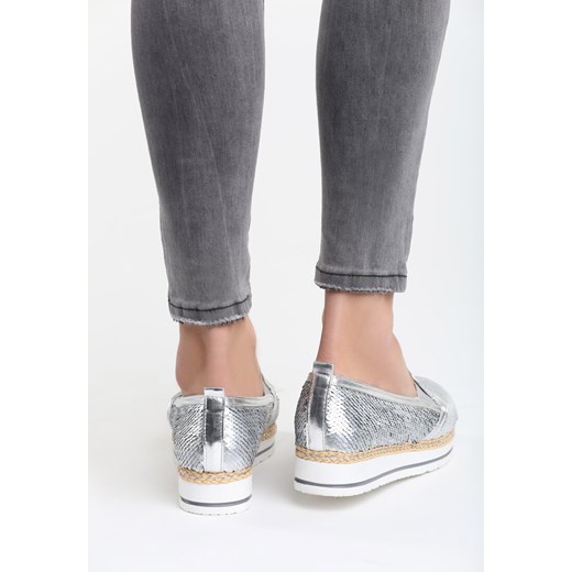 Srebrne Slip On Ubers