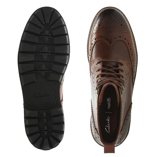 Clarks buty zimowe męskie skórzane