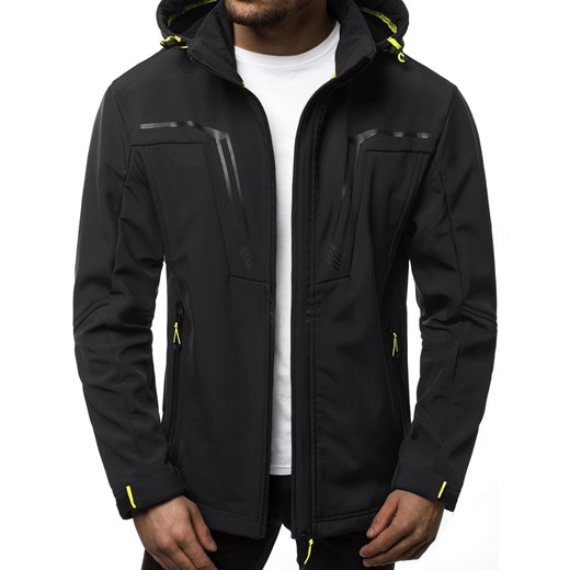 KURTKA MĘSKA SOFTSHELL CZARNA OZONEE N/5427 Ozonee M okazja ozonee.pl