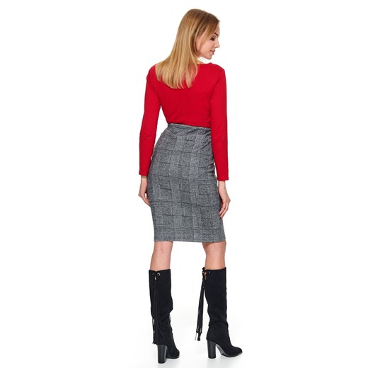 Spódnica Top Secret elegancka z tkaniny midi