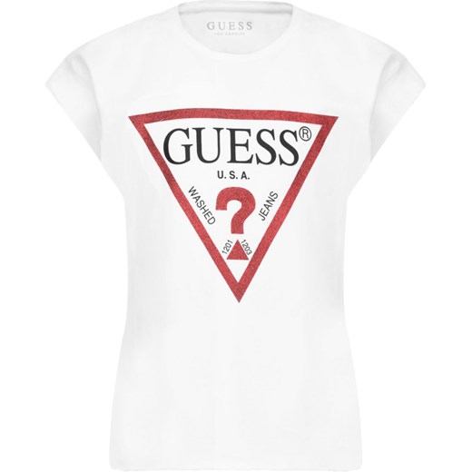 Bluzka dziewczęca Guess z krótkim rękawem
