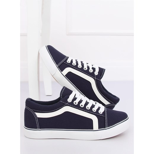 Trampki damskie granatowe BL117P NAVY 37 TAGLESS