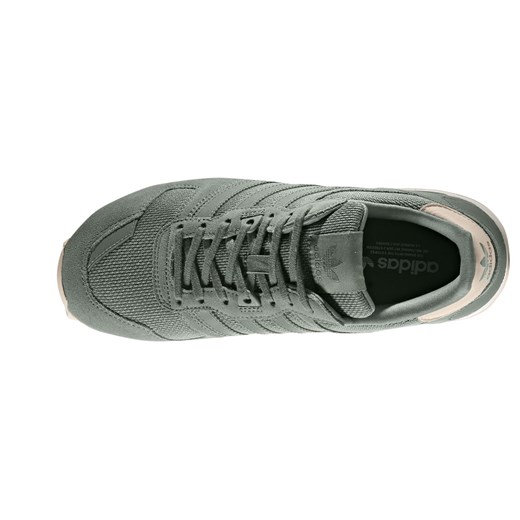 Buty sportowe damskie Adidas zx skórzane sznurowane gładkie na płaskiej podeszwie