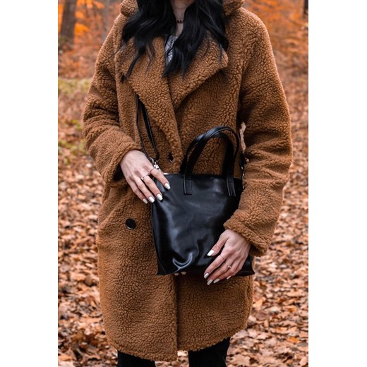Dan-A shopper bag czarna elegancka duża skórzana