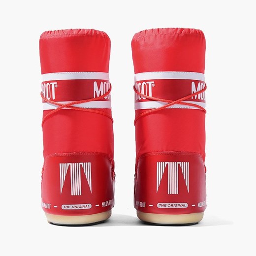 Buty zimowe dziecięce Moon Boot z napisami wiązane