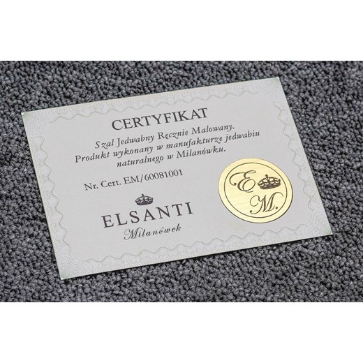 EM-7041 Jedwabna Apaszka Ręcznie Malowany "ELSANTI Sensual" ELSANTI Milanówek 175x45 ELSANTI Milanówek