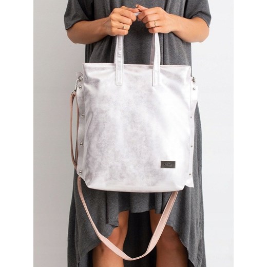 Shopper bag ze skóry ekologicznej matowa na ramię