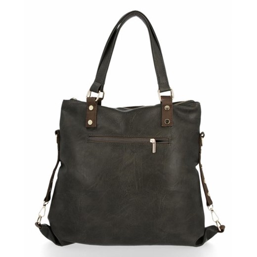 Shopper bag Conci ze skóry ekologicznej bez dodatków mieszcząca a6 elegancka