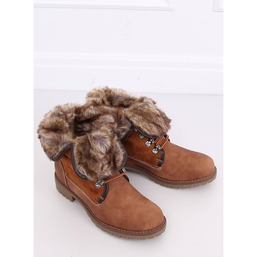 Timberki z futerkiem camel 331H-PA 37 mojbut.pl