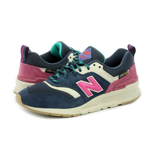 Buty sportowe damskie New Balance bez wzorów na wiosnę wiązane na płaskiej podeszwie