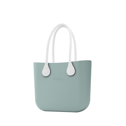 O bag torebka Verde Antico z długimi białymi uchwytami ze skajki O Bag Differenta.pl