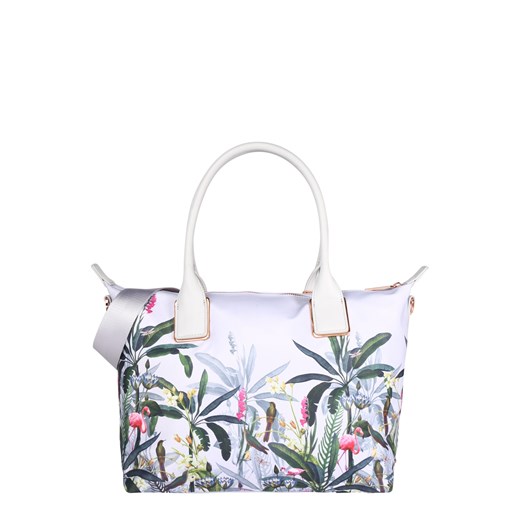 Shopper bag Ted Baker na ramię ze skóry