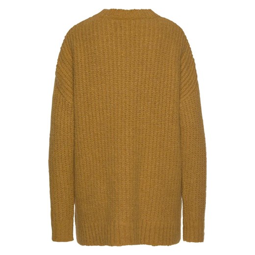 Sweter damski żółty Herrlicher z okrągłym dekoltem