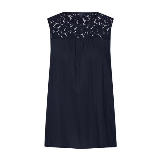 Vero Moda bluzka damska z wiskozy koronkowa bez rękawów