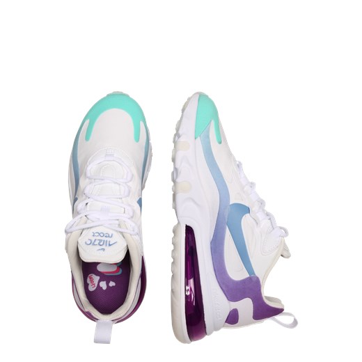Buty sportowe damskie Nike Sportswear dla biegaczy młodzieżowe bez wzorów białe płaskie wiązane