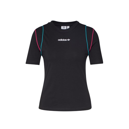Bluzka damska Adidas Originals z napisami jerseyowa z krótkimi rękawami z okrągłym dekoltem
