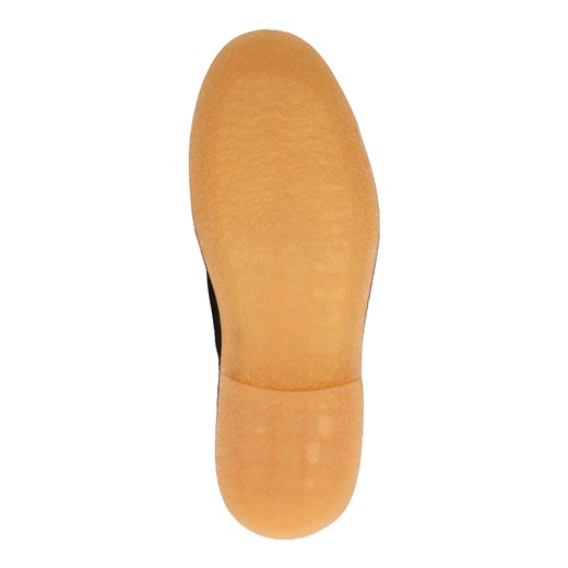 Buty zimowe męskie Selected Homme brązowe eleganckie zamszowe bez zapięcia