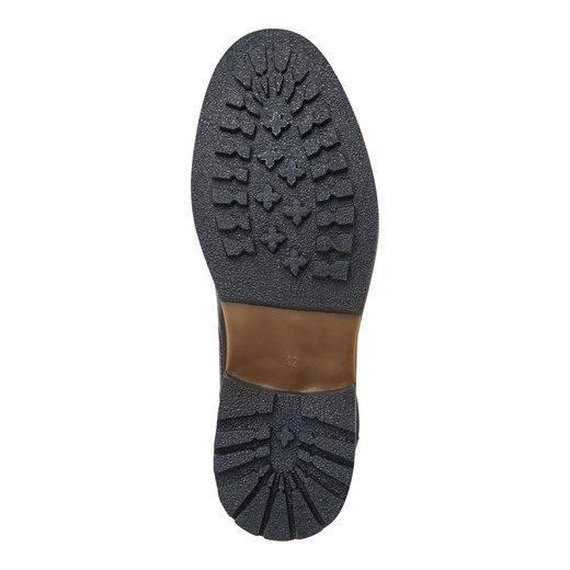 Buty zimowe męskie zielone Bullboxer bez zapięcia eleganckie