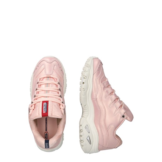 Skechers sneakersy damskie wiosenne na platformie sznurowane bez wzorów sportowe