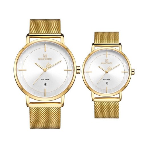 KOMPLET DWÓCH ZEGARKÓW NAVIFORCE - NF3009G+L (zn114d) - Złoty Naviforce Labri.pl
