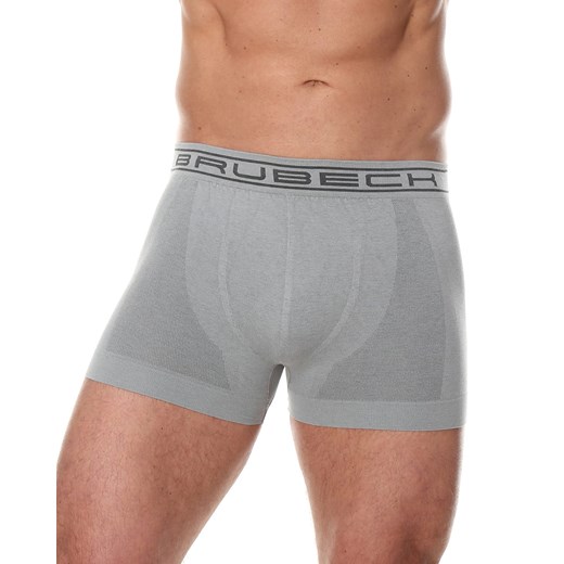 Bezszwowe bokserki męskie Brubeck Comfort Cotton BX00501 szare