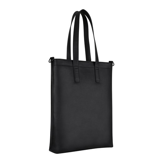 Expatrié shopper bag czarna ze skóry