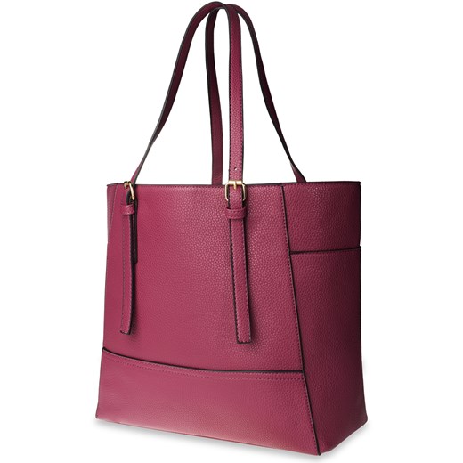 Shopper bag ze skóry ekologicznej duża na ramię