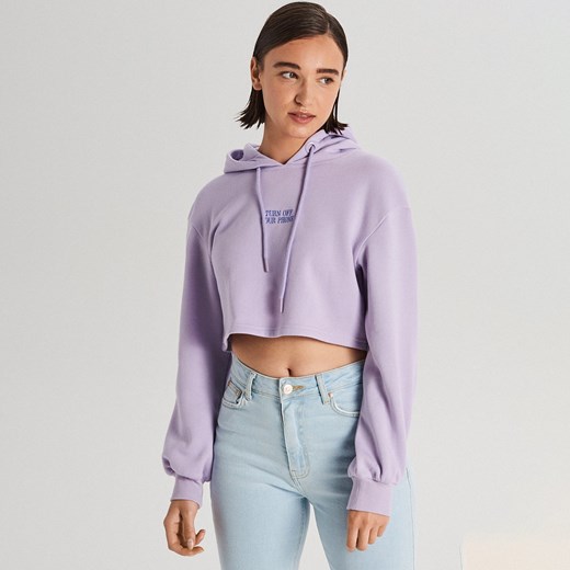 Cropp bluza damska krótka gładka