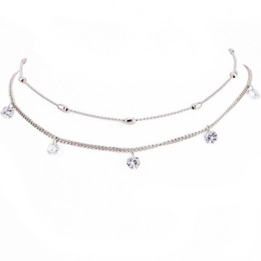 Choker Srebrny Multi N638 Fashion Jewellery 1 szt. E-LADY
