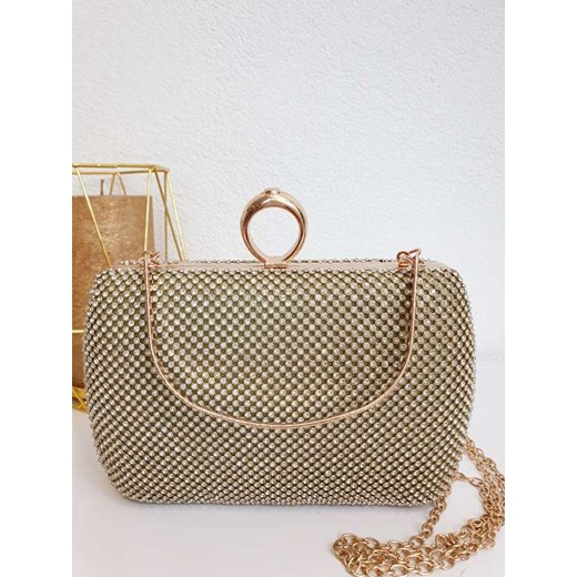 T215 Torebka Sequins Golden Magneticsklep