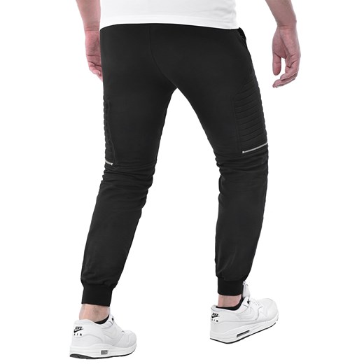 Wyprzedaż joggery dresowe atc1670a - czarne