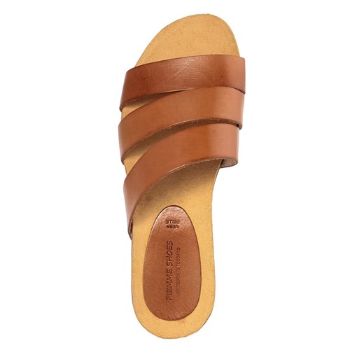 Klapki damskie Piemme Shoes płaskie bez zapięcia gładkie letnie casual