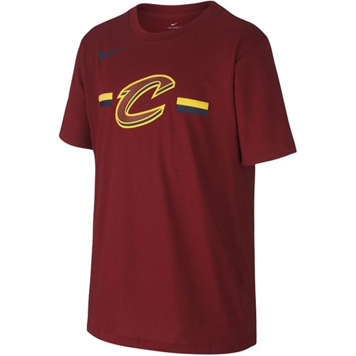 T-shirt dla dużych dzieci NBA Cleveland Cavaliers Nike Dri-FIT Logo - Czerwony