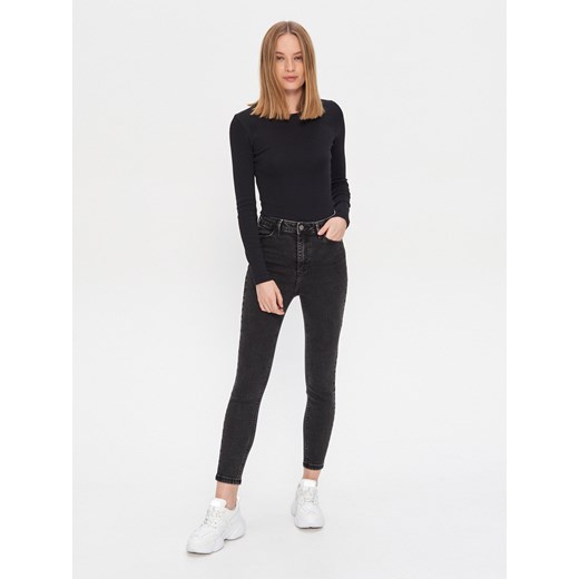 House - Jeansy high waist skinny - Szary House 34
