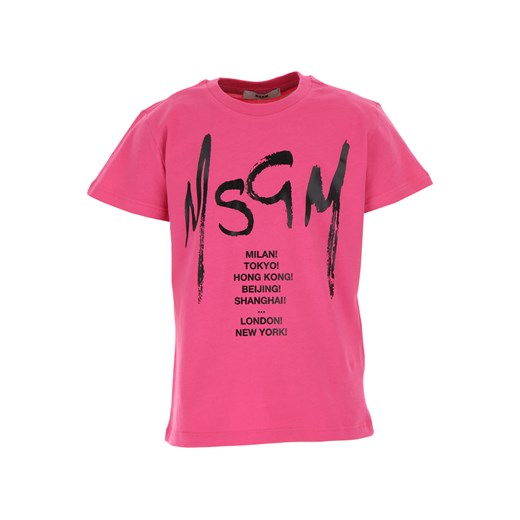 MSGM Koszulka Dziecięca dla Dziewczynek, ciemna fuksja, Bawełna, 2019, 10Y 12Y 4Y 6Y 8Y MSGM 8Y RAFFAELLO NETWORK