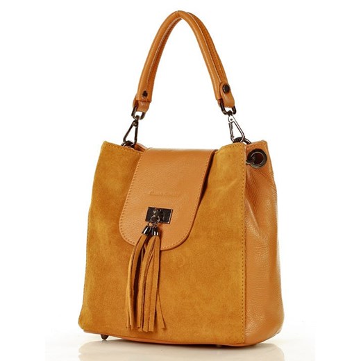 Shopper bag Merg duża zamszowa