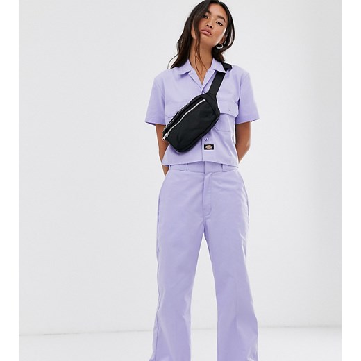 Dickies – Chinosy o luźnym kroju z szerokimi nogawkami-Fioletowy