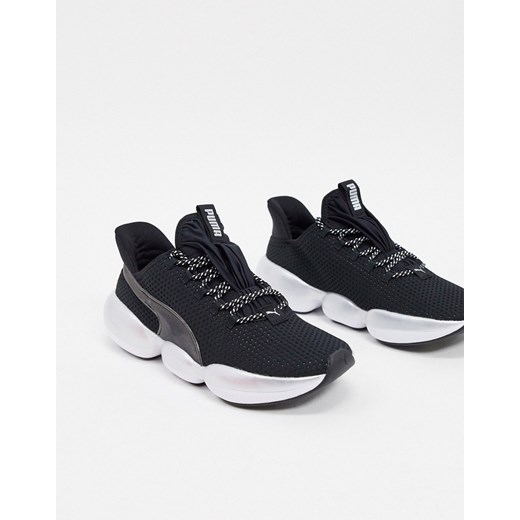 Puma MODE XT – Czarne buty sportowe na grubej podeszwie-Czerwony
