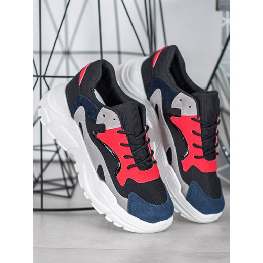 Buty sportowe damskie CzasNaButy sneakersy wielokolorowe sznurowane