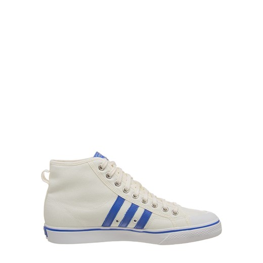 Trampki damskie Adidas z wysoką cholewką białe gładkie
