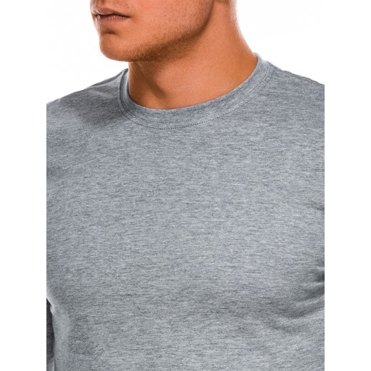 Szary t-shirt męski Ombre z długim rękawem