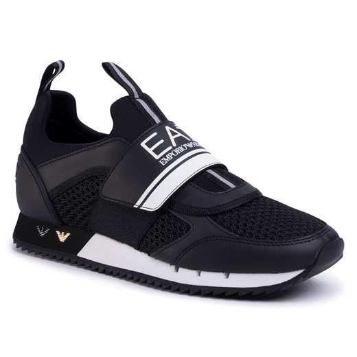 Emporio Armani buty sportowe męskie ze skóry ekologicznej jesienne