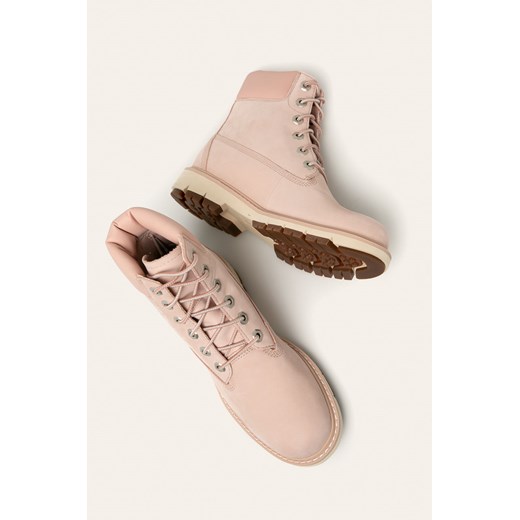 Workery damskie Timberland zamszowe bez wzorów na zamek