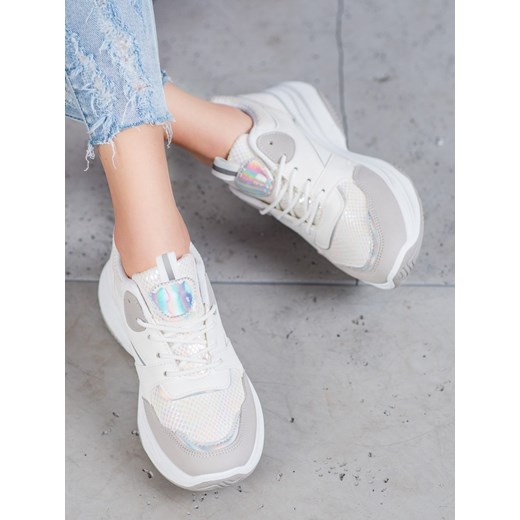 Buty sportowe damskie CzasNaButy wiosenne wiązane
