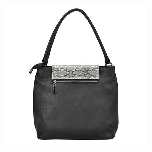 Shopper bag Patrizia Piu średnia boho z frędzlami z tłoczeniem