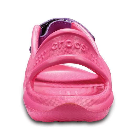 Sandały dziecięce różowe Crocs na rzepy z gumy