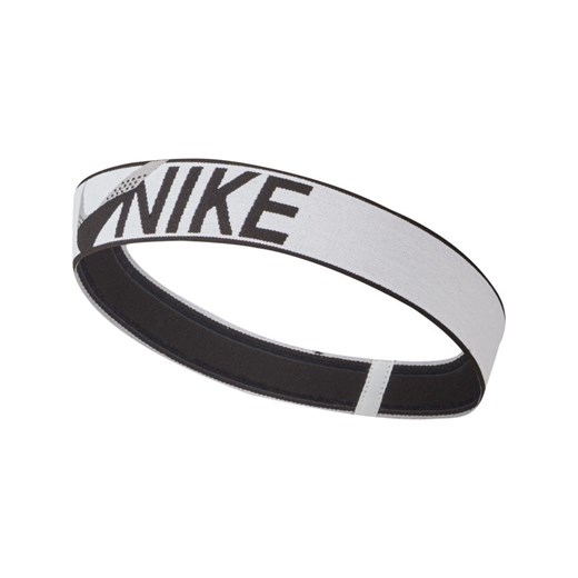 Damska opaska treningowa na głowę Nike - Biel