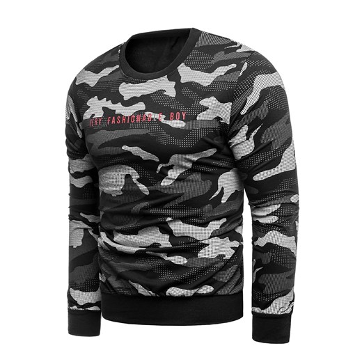 Wyprzedaż Bluza męska W80638 - czarna Risardi M